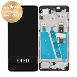 Motorola Moto G72 XT2255 - LCD zaslon + steklo na dotik + okvir (Meteorite Grey) - 5D68C21701 Genuine Service Pack