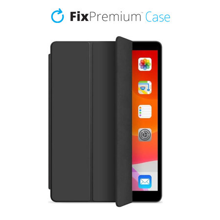 FixPremium - zapiralni silikonski ovitek za iPad 10.2 (7., 8., 9. gen), črn