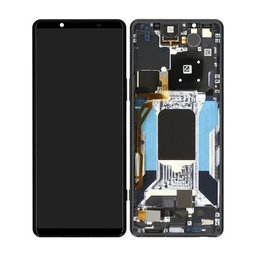 Sony Xperia 5 IV XQ-CQ54 - LCD zaslon + steklo na dotik + okvir (Black) - A5050962A Genuine Service Pack