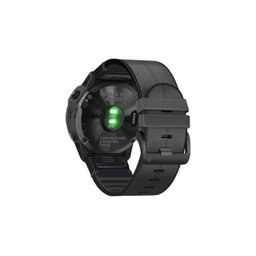 FixPremium - Usnjen pašček za Garmin (QuickFit 22mm), črn