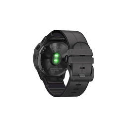 FixPremium - Usnjen trak za Garmin (QuickFit 26mm), črn