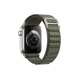 FixPremium - Pašček Alpine Loop za Apple Watch (38, 40 in 41mm), zelen