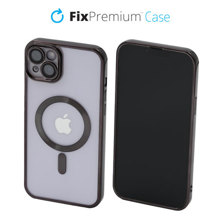 FixPremium - Ovitek Crystal z MagSafe za iPhone 14 Plus, črn