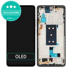 Xiaomi Poco F4 5G 22021211RG, 22021211RI - LCD zaslon + steklo na dotik + okvir (Black) OLED