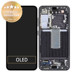 Samsung Galaxy S23 S911B - LCD zaslon + steklo na dotik + okvir (Phantom Black) - GH82-30481A, GH82-30480A Genuine Service Pack