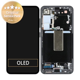 Samsung Galaxy S23 S911B - LCD zaslon + steklo na dotik + okvir (grafit) - GH82-30481E Genuine Service Pack