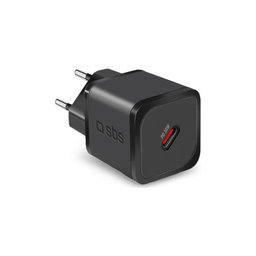 SBS - 30W polnilni adapter USB-C, PD, črn