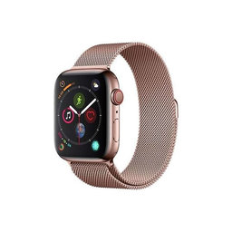 FixPremium - Milanese Loop pašček za Apple Watch (42, 44, 45 in 49mm), roza zlato