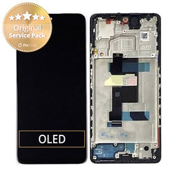 Xiaomi Poco X5 Pro 22101320G 22101320I - LCD zaslon + steklo na dotik + okvir (Astral Black) - 5600010M2000 Genuine Service Pack