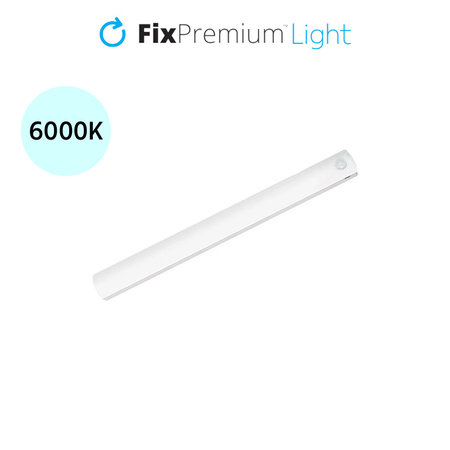 FixPremium - LED nočna lučka s senzorjem gibanja (hladno bela), (0,2 m), bela