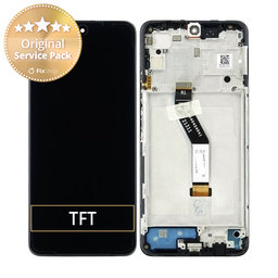 Xiaomi Poco M4 5G 22041219PG - LCD zaslon + steklo na dotik + okvir (Power Black) - 560005L19P00 Genuine Service Pack