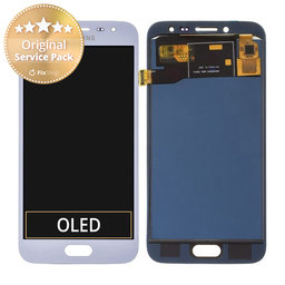 Samsung Galaxy J2 Pro J250F - LCD zaslon + steklo na dotik (Silver) - GH97-21338B, GH97-21339B, GH97-21812B Genuine Service Pack