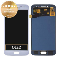 Samsung Galaxy J2 Pro J250F - LCD zaslon + steklo na dotik (Silver) - GH97-21338B, GH97-21339B, GH97-21812B Genuine Service Pack