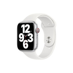 FixPremium - Silikonski pašček za Apple Watch (42, 44, 45 in 49mm), bel