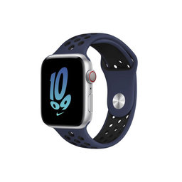 FixPremium - Silikonski športni pašček za Apple Watch (42, 44, 45 in 49mm), moder