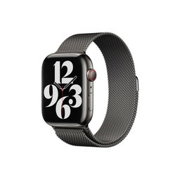 FixPremium - Milanese Loop pašček za Apple Watch (42, 44, 45 in 49mm), grafit