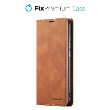 FixPremium - Ovitek Business Wallet za iPhone 12 Pro Max, rjav