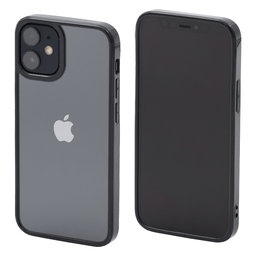 FixPremium - Ovitek Invisible za iPhone 12 mini, črn