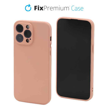 FixPremium - Gumiran ovitek za iPhone 14 Pro Max, oranžen