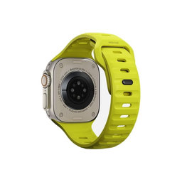 FixPremium - Športni silikonski pas za Apple Watch (42, 44, 45 in 49mm), tartrazin