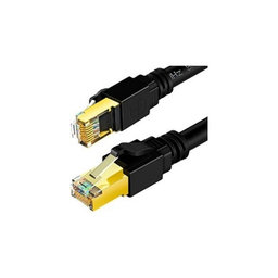 FixPremium - Omrežni Kabel - RJ45 / RJ45 (5m), črn