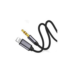 FixPremium - Lightning / Jack 3,5mm kabel (1 m), črn