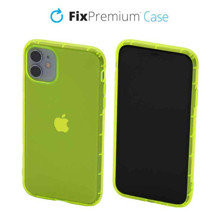 FixPremium - Ovitek Clear za iPhone 11, rumen