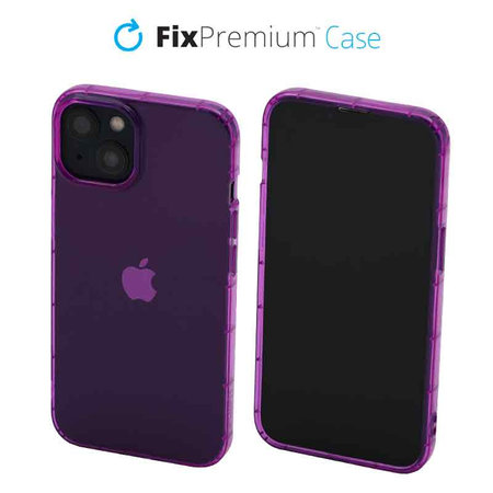 FixPremium - Ovitek Clear za iPhone 13, vijoličen