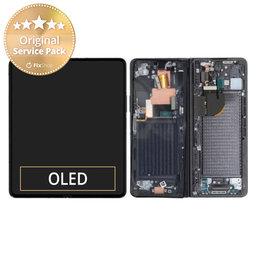 Samsung Galaxy Z Fold 5 F946B - LCD zaslon + steklo na dotik + okvir (Phantom Black) - GH82-31842A Genuine Service Pack