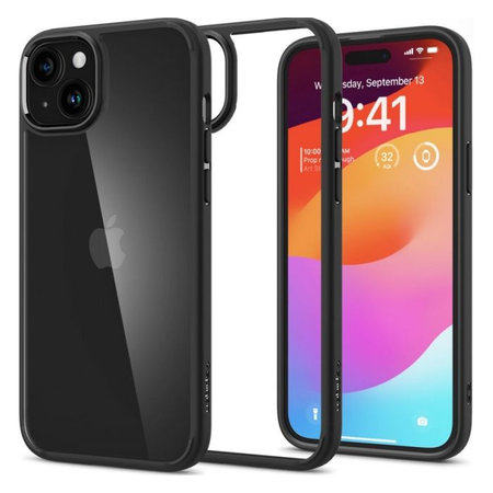 Spigen - Ovitek Ultra Hybrid za iPhone 15 Plus, Matte Black