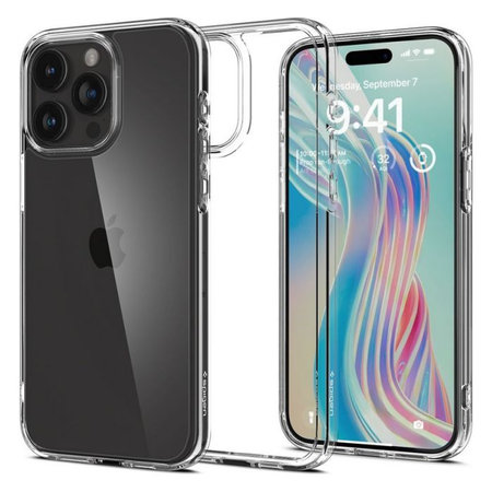 Spigen - Ovitek Ultra Hybrid za iPhone 15 Pro, Crystal Clear