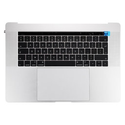 Apple MacBook Pro 15" A1707 (Late 2016 - Mid 2017) - Tipkovnica z zgornjim okvir + tipkovnica UK + mikrofon + trackpad + zvočniki (Silver)