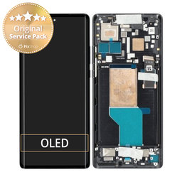 Motorola Edge 30 Ultra - LCD zaslon + steklo na dotik + okvir (Interstellar Black) - 5D68C21260 Genuine Service Pack