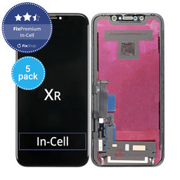 Apple iPhone XR - LCD zaslon + steklo na dotik + okvir In-Cell FixPremium (5 Pack)