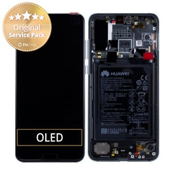 Huawei P20 Pro CLT-L29, CLT-L09 - LCD zaslon + steklo na dotik + okvir + baterija (Midnight Blue) - 02351WTP Genuine Service Pack