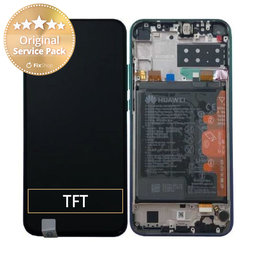 Huawei P40 Lite E - LCD zaslon + steklo na dotik + okvir + baterija (Aurora Blue) - 02353FMX Genuine Service Pack