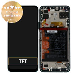 Huawei P40 Lite 5G - LCD zaslon + steklo na dotik + okvir + baterija (Crush Green) - 02353SUP Genuine Service Pack