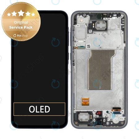 Samsung Galaxy A35 A356B - LCD zaslon + steklo na dotik + okvir (Awesome Navy) - GH82-34223A Genuine Service Pack