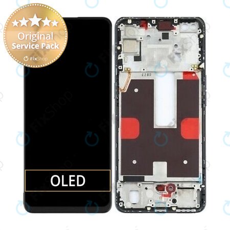 Oppo Reno 4 4G - LCD zaslon + steklo na dotik + okvir - REF-OPPOR401 Genuine Service Pack