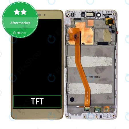 Lenovo K6 Note K53a48 - LCD zaslon + steklo na dotik + okvir (Gold) TFT