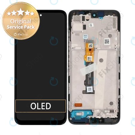 Motorola Moto G71 XT2169 - LCD zaslon + steklo na dotik + okvir - 5D68C19911 Genuine Service Pack