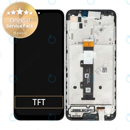 Motorola Moto G10 XT2127 - LCD zaslon + steklo na dotik + okvir (Aurora Grey) - 5D18C18090 Genuine Service Pack