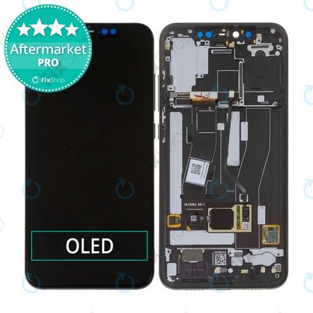 Xiaomi Mi 8 Pro - LCD zaslon + steklo na dotik + okvir (Black) OLED