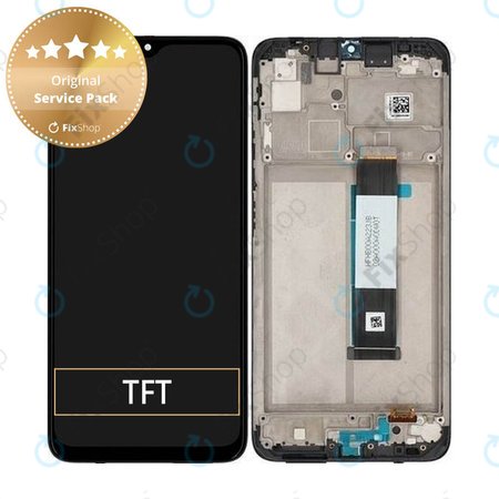 Xiaomi Redmi 9T - LCD zaslon + steklo na dotik + okvir (Carbon Gray) - 560001J19S00 Genuine Service Pack