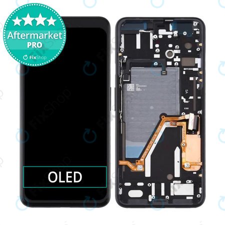 Google Pixel 4 XL - LCD zaslon + steklo na dotik + okvir (Just Black) OLED