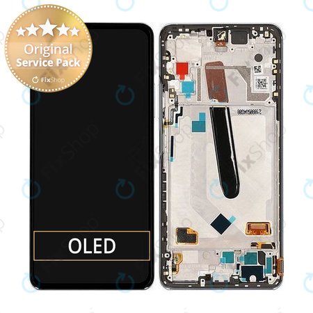 Xiaomi Poco F3 - LCD zaslon + steklo na dotik + okvir (Artic White) - 560005K11A00 Genuine Service Pack