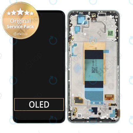 Xiaomi Poco F4 5G 22021211RG, 22021211RI - LCD zaslon + steklo na dotik + okvir (Nebula Green) - 56000JL11R00 Genuine Service Pack