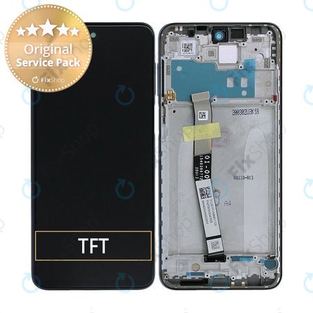 Xiaomi Redmi Note 9S - LCD zaslon + steklo na dotik + okvir (Interstellar Grey) - 560004J6A100 Genuine Service Pack