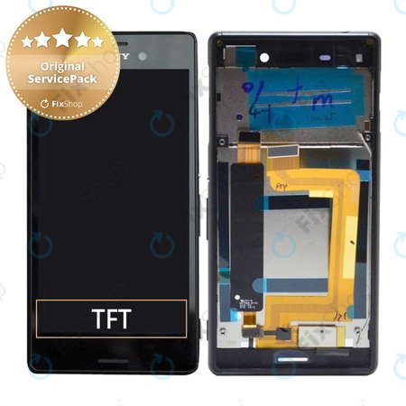 Sony Xperia M4 Aqua Dual E2333 - LCD zaslon + steklo na dotik + okvir (Black) - 124TUL0015A, 124TUL0011A Genuine Service Pack