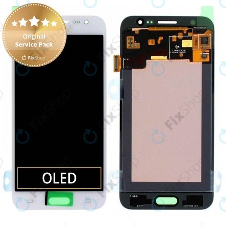 Samsung Galaxy J5 J500F - LCD zaslon + steklo na dotik (White) - GH97-17667A Genuine Service Pack